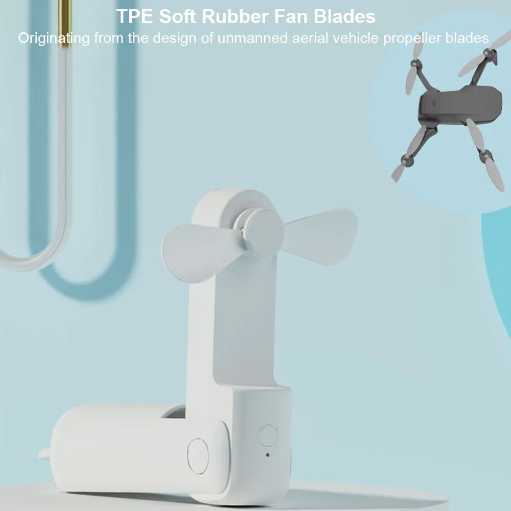 Portable Fan 2000mAh USB Rechargeable