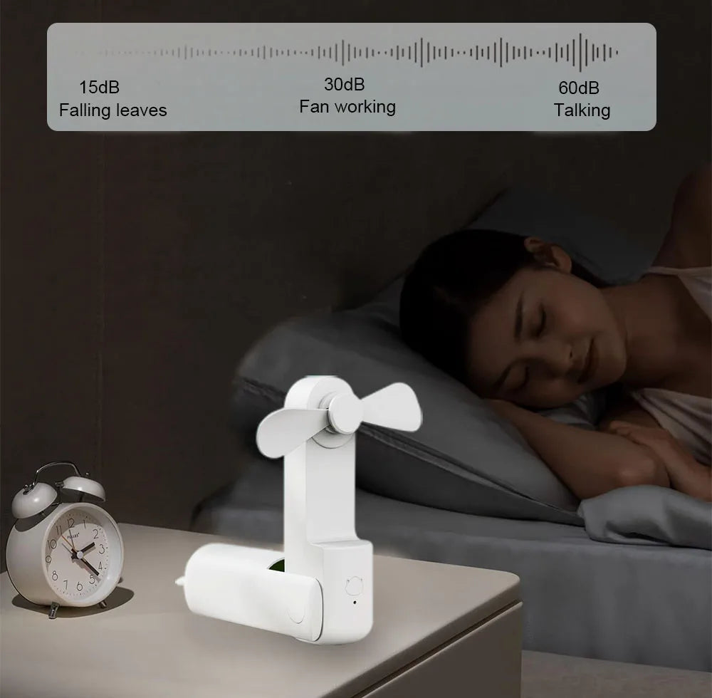 Portable Fan 2000mAh USB Rechargeable